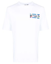 Мужская белая футболка с круглым вырезом с принтом от Missoni