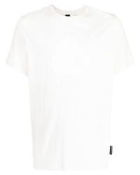 Мужская белая футболка с круглым вырезом с принтом от Moose Knuckles