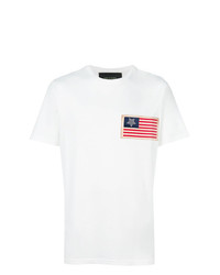 Мужская белая футболка с круглым вырезом с принтом от Mr & Mrs Italy