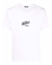 Мужская белая футболка с круглым вырезом с принтом от MSFTSrep