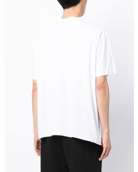Мужская белая футболка с круглым вырезом с принтом от N°21