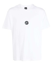 Мужская белая футболка с круглым вырезом с принтом от New Balance