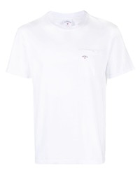 Мужская белая футболка с круглым вырезом с принтом от NOAH NY