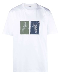 Мужская белая футболка с круглым вырезом с принтом от Norse Projects