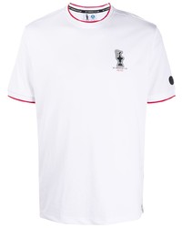 Мужская белая футболка с круглым вырезом с принтом от North Sails x Prada Cup