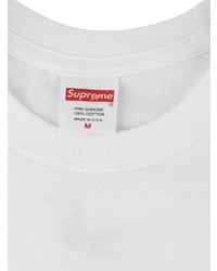 Мужская белая футболка с круглым вырезом с принтом от Supreme