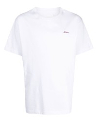 Мужская белая футболка с круглым вырезом с принтом от Off Duty
