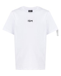 Мужская белая футболка с круглым вырезом с принтом от Omc