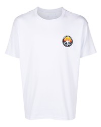 Мужская белая футболка с круглым вырезом с принтом от OSKLEN
