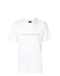 Мужская белая футболка с круглым вырезом с принтом от Pam Perks And Mini