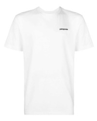 Мужская белая футболка с круглым вырезом с принтом от Patagonia