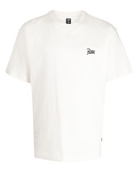 Мужская белая футболка с круглым вырезом с принтом от PATTA