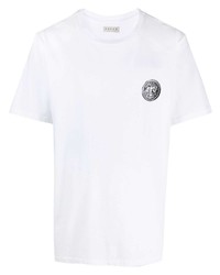 Мужская белая футболка с круглым вырезом с принтом от Paura