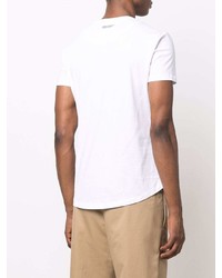 Мужская белая футболка с круглым вырезом с принтом от Orlebar Brown