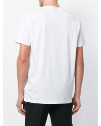 Мужская белая футболка с круглым вырезом с принтом от Versus