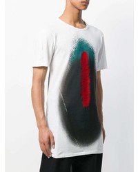 Мужская белая футболка с круглым вырезом с принтом от 11 By Boris Bidjan Saberi