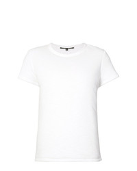 Женская белая футболка с круглым вырезом с принтом от Proenza Schouler