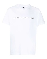 Мужская белая футболка с круглым вырезом с принтом от Random Identities