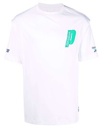 Мужская белая футболка с круглым вырезом с принтом от Reebok