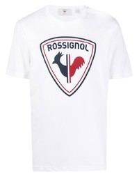 Мужская белая футболка с круглым вырезом с принтом от Rossignol