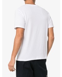 Мужская белая футболка с круглым вырезом с принтом от JW Anderson