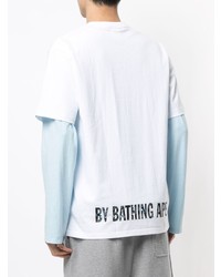 Мужская белая футболка с круглым вырезом с принтом от A Bathing Ape