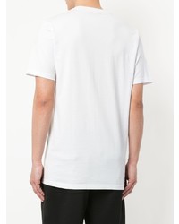 Мужская белая футболка с круглым вырезом с принтом от Stampd