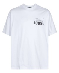 Мужская белая футболка с круглым вырезом с принтом от Stampd