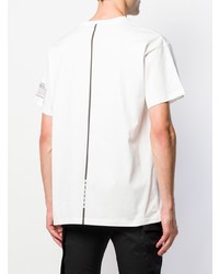 Мужская белая футболка с круглым вырезом с принтом от Haculla