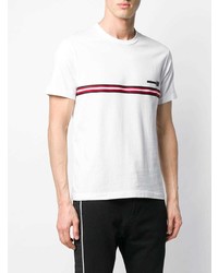 Мужская белая футболка с круглым вырезом с принтом от Les Hommes Urban