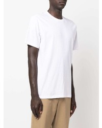 Мужская белая футболка с круглым вырезом с принтом от ECOALF