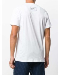 Мужская белая футболка с круглым вырезом с принтом от Lc23