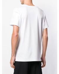 Мужская белая футболка с круглым вырезом с принтом от Les Bohemiens