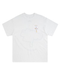 Мужская белая футболка с круглым вырезом с принтом от Travis Scott Astroworld
