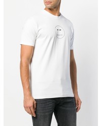 Мужская белая футболка с круглым вырезом с принтом от Diesel Black Gold