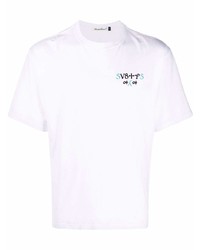 Мужская белая футболка с круглым вырезом с принтом от UNDERCOVE
