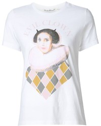 Женская белая футболка с круглым вырезом с принтом от Undercover