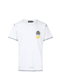 Мужская белая футболка с круглым вырезом с принтом от United Standard