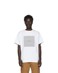 Мужская белая футболка с круглым вырезом с принтом от Vyner Articles