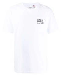Мужская белая футболка с круглым вырезом с принтом от Wacko Maria