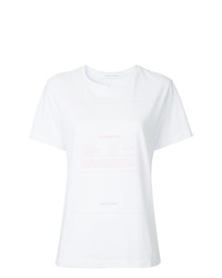 Женская белая футболка с круглым вырезом с принтом от Walk Of Shame