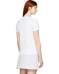Женская белая футболка с круглым вырезом с принтом от Kenzo