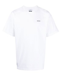 Мужская белая футболка с круглым вырезом с принтом от WTAPS