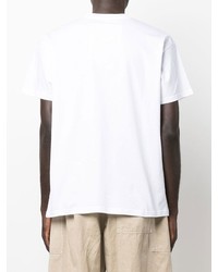Мужская белая футболка с круглым вырезом с принтом от Toogood