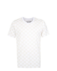Мужская белая футболка с круглым вырезом с принтом от À La Garçonne