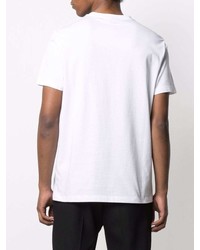 Мужская белая футболка с круглым вырезом с украшением от Karl Lagerfeld