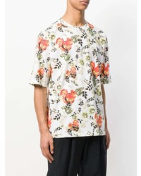 Мужская белая футболка с круглым вырезом с цветочным принтом от 3.1 Phillip Lim