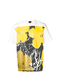 Мужская белая футболка с круглым вырезом с цветочным принтом от Calvin Klein 205W39nyc
