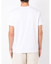 Мужская белая футболка с круглым вырезом с цветочным принтом от OSKLEN