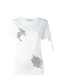Женская белая футболка с круглым вырезом с шипами от JW Anderson